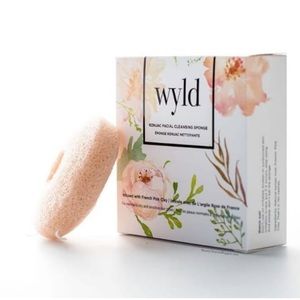 WYLD skincare French Pink Clay Konjac Sponge